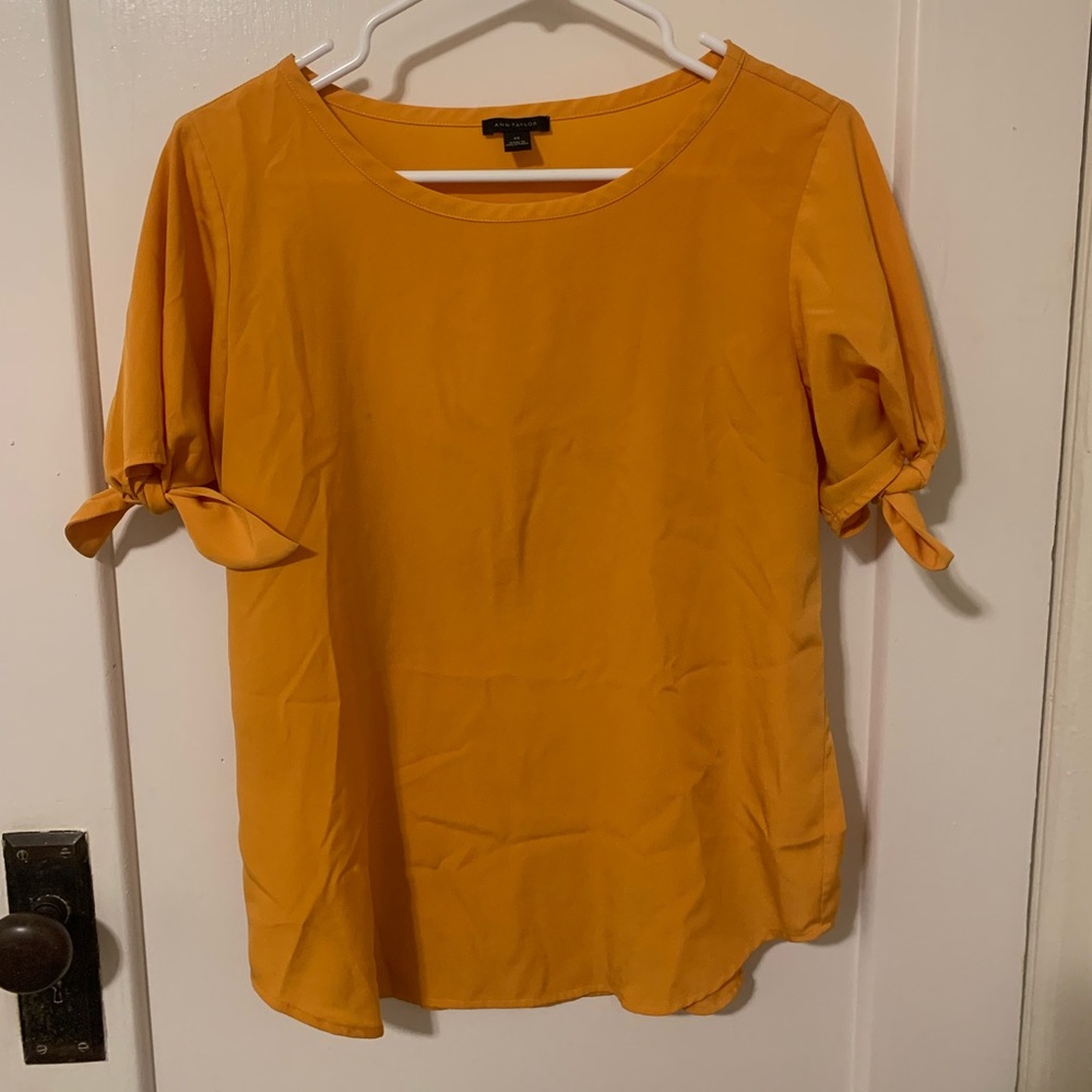 Anne Taylor Orange Work Shirt